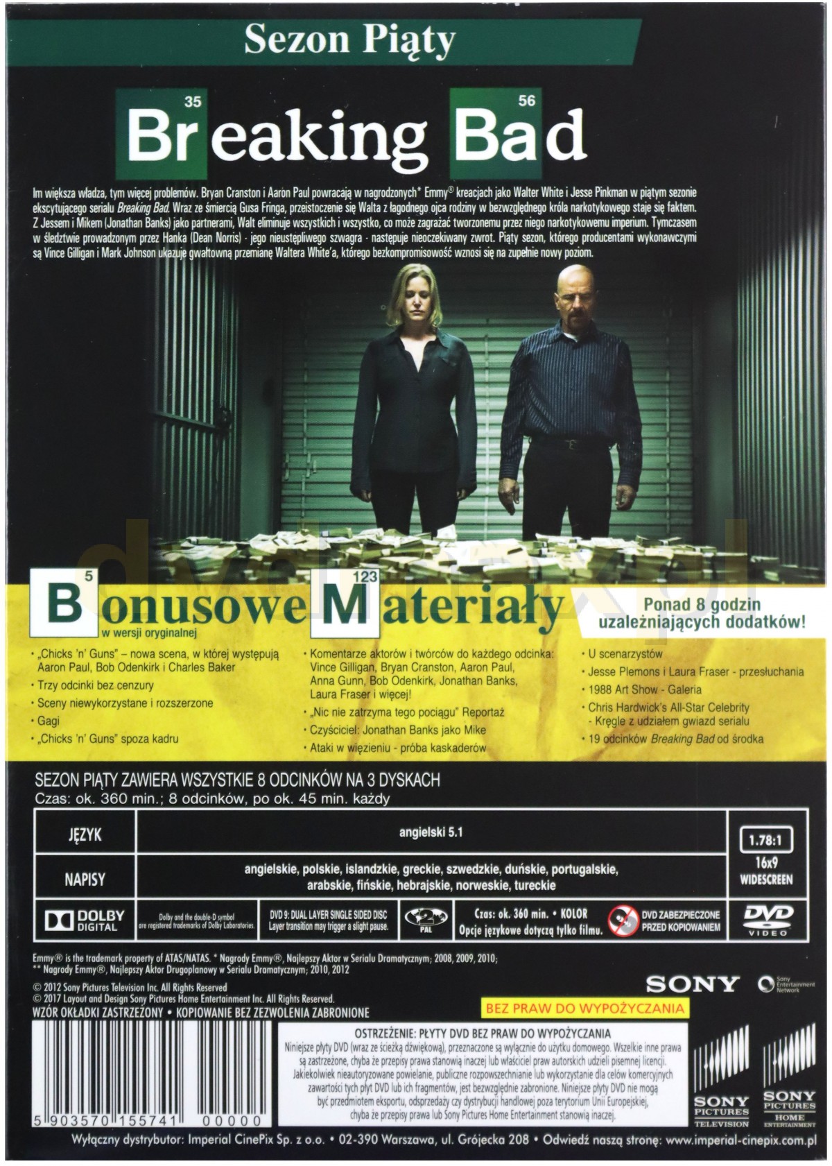 Sklep Punkt44.pl | Breaking Bad sezon 5 [BOX] [3DVD]