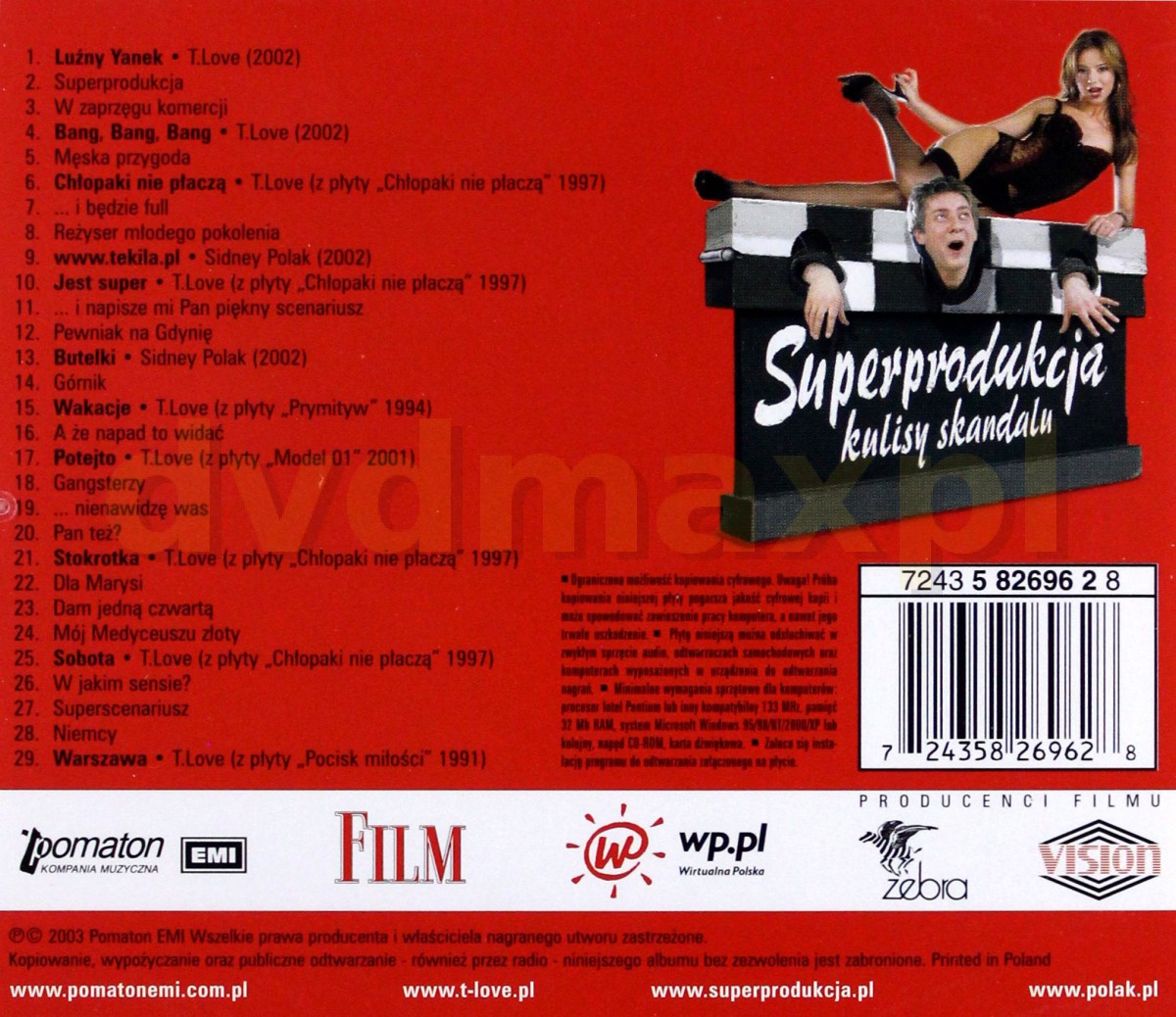 アルバム CD ＋ DVD Sklep Punkt44.pl | Superprodukcja soundtrack [CD]