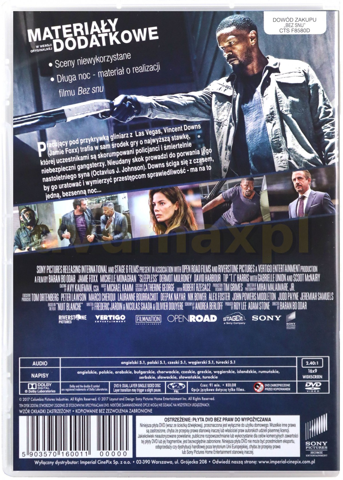 Sklep Punkt44.pl | Bez Snu [DVD]