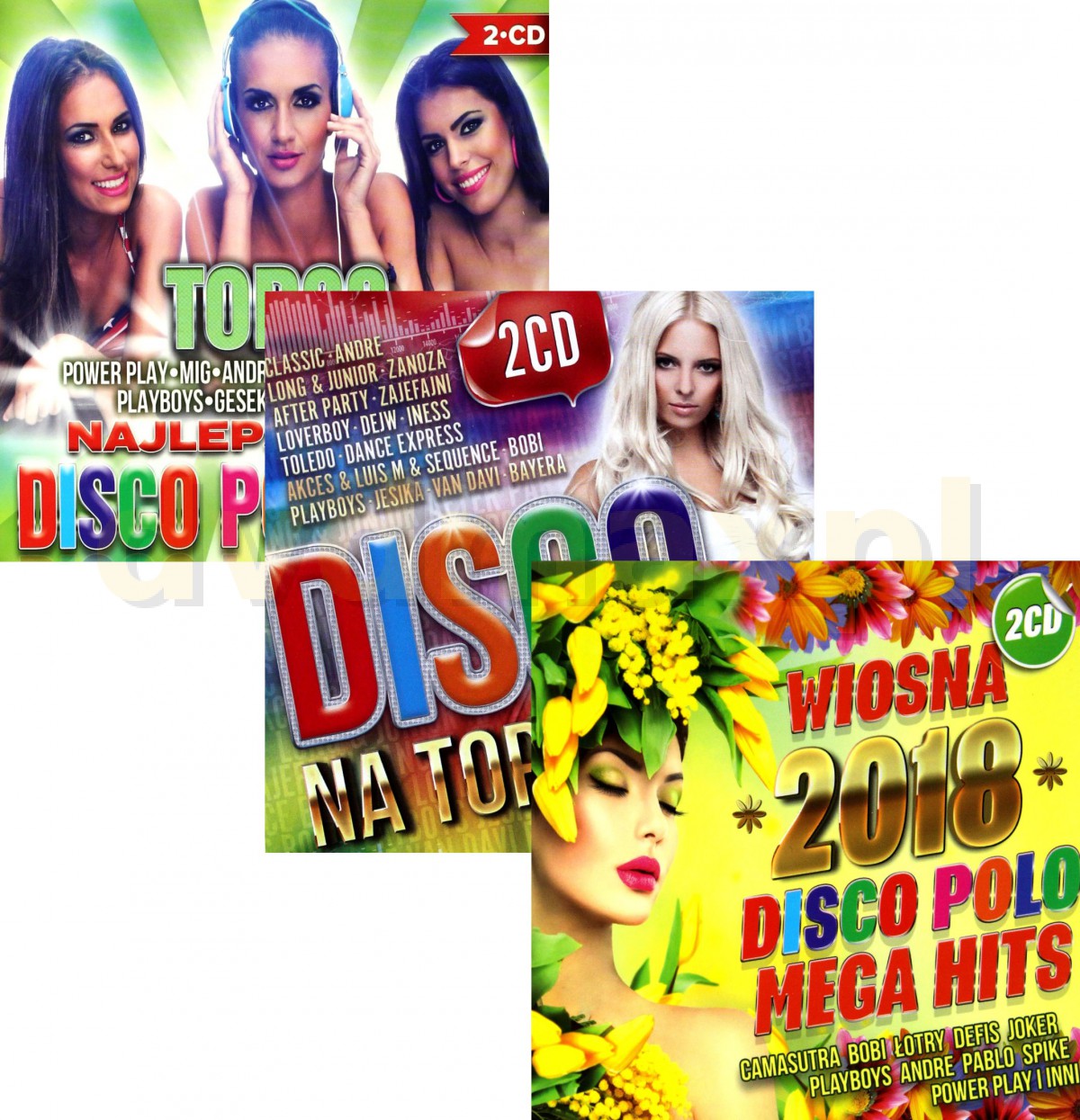 Sklep Punkt44.pl | TOP 20 Najlepsze Hity Disco Polo vol. 3 Disco Na Topie  vol. 1 / Wiosna 2018 - Mega Hity Disco Polo Pakiet [6CD]