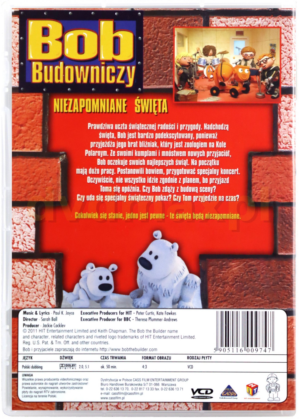 DVD 4点 Sklep Punkt44.pl | Bob Budowniczy: Niezapomniane święta [DVD]